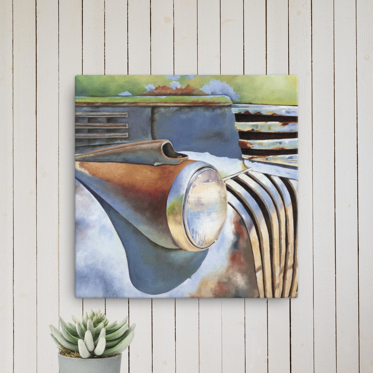 Truck Oil Painting - Canvas