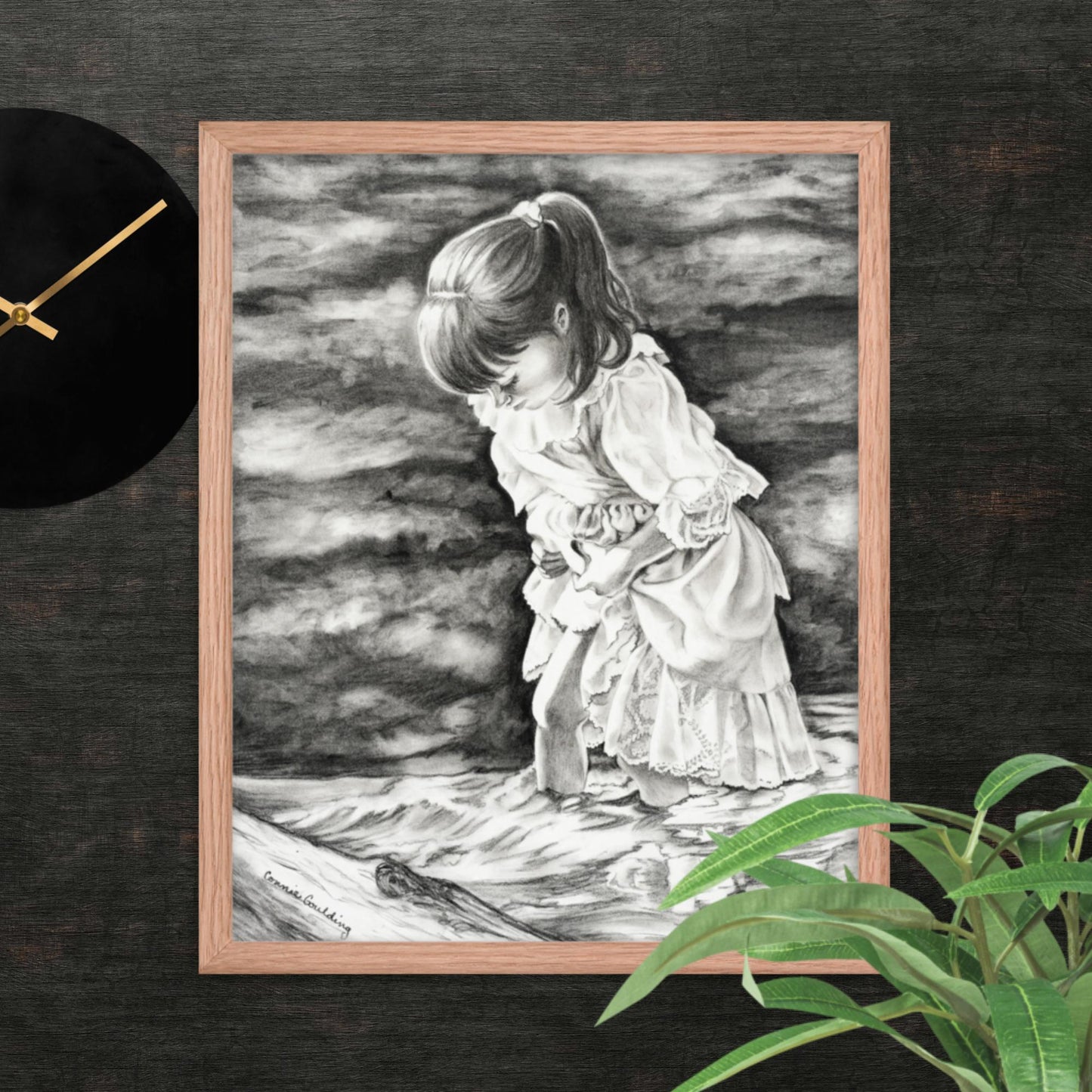 Girl in Water - Framed poster