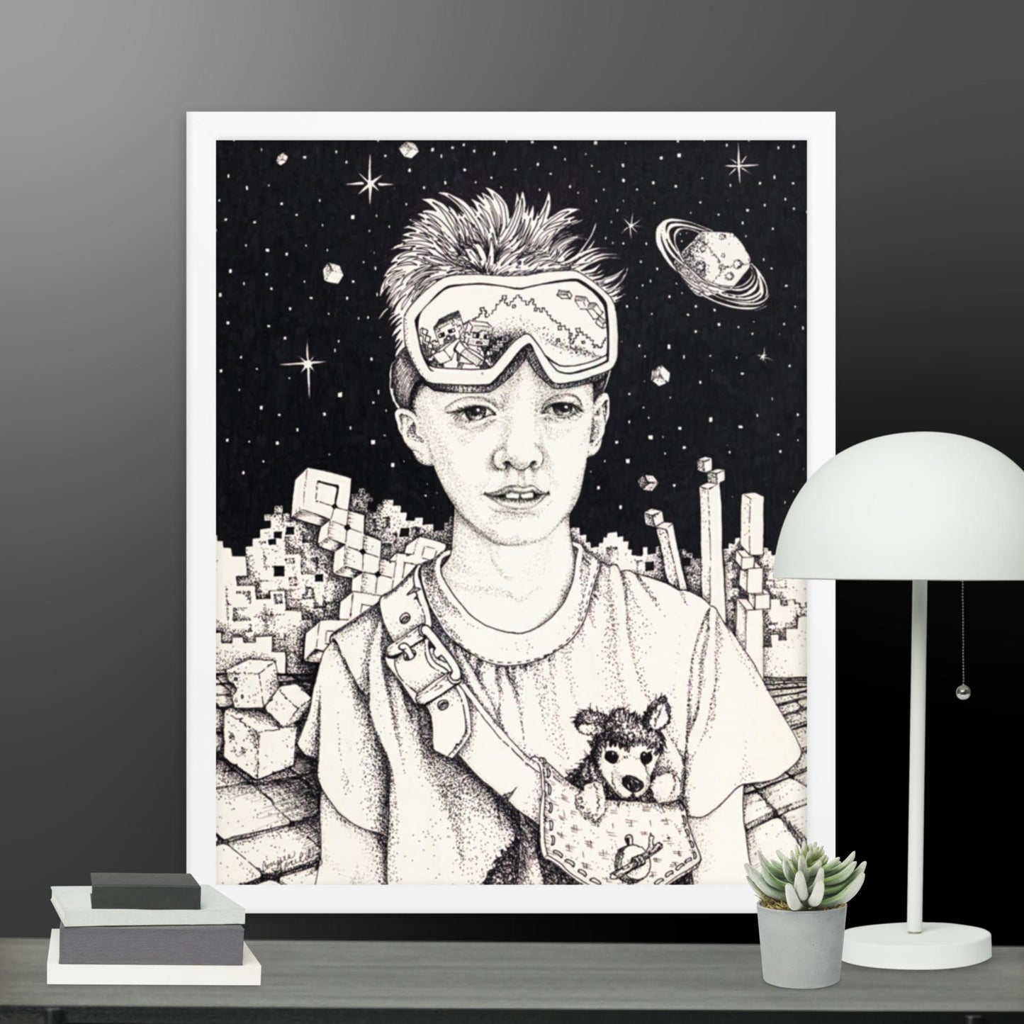 On a Mythical Quest - Framed