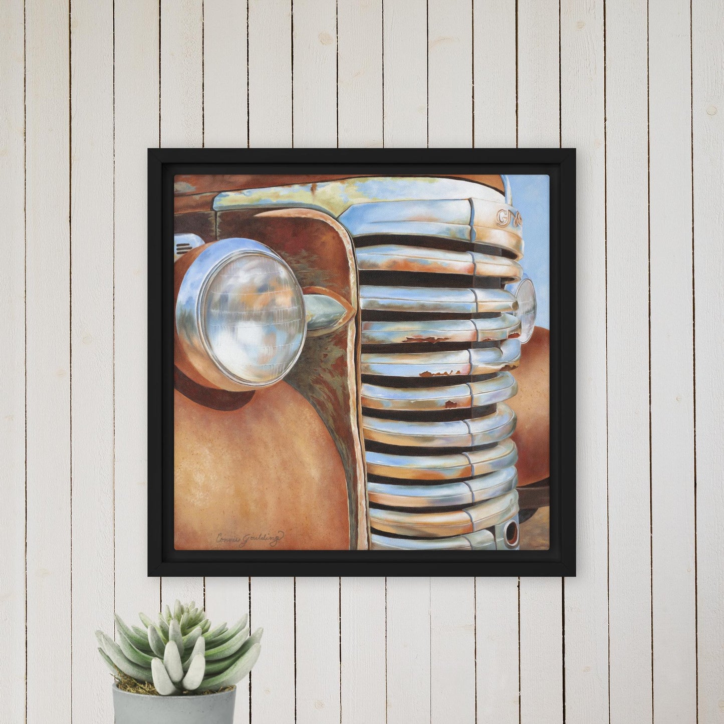 A Rusted Legend - Framed Canvas