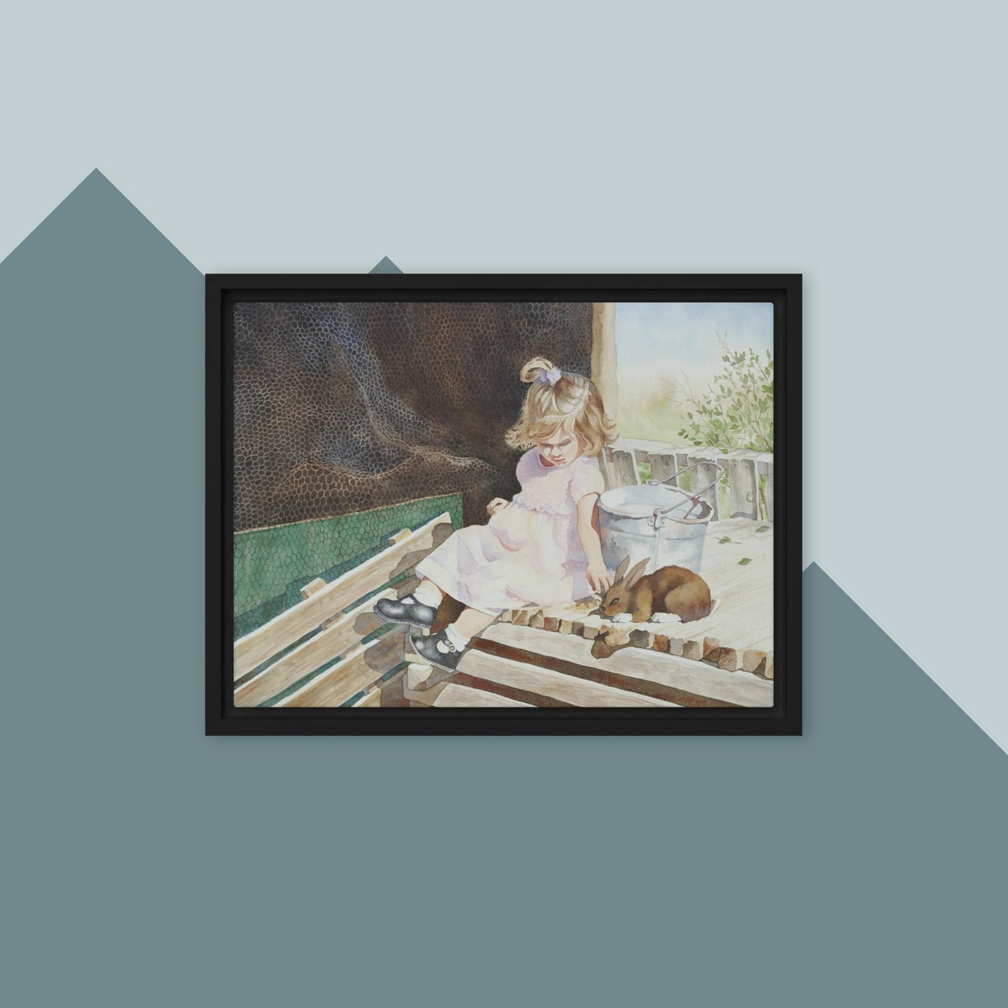 A Girl's Best Friend - Framed canvas