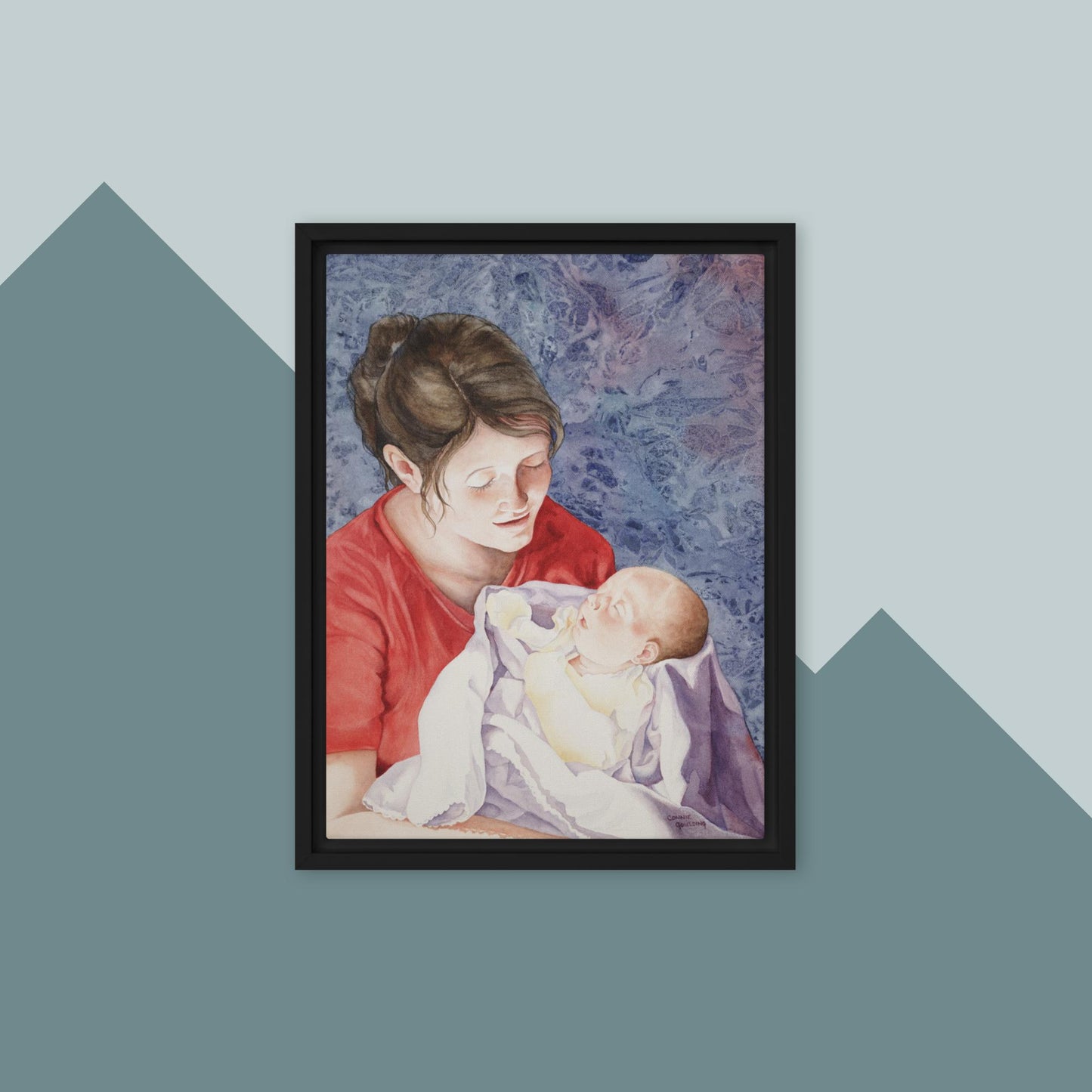 A Precious Moment - Framed canvas