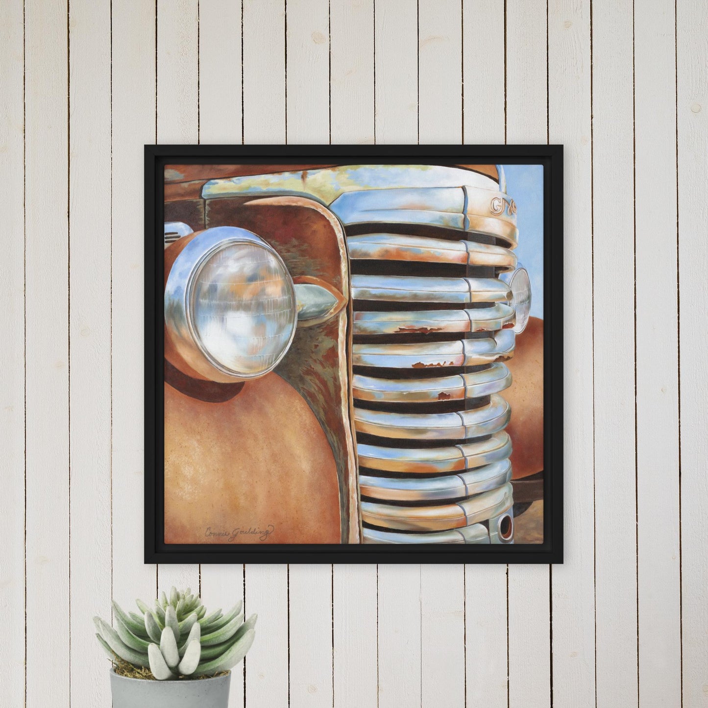 A Rusted Legend - Framed Canvas