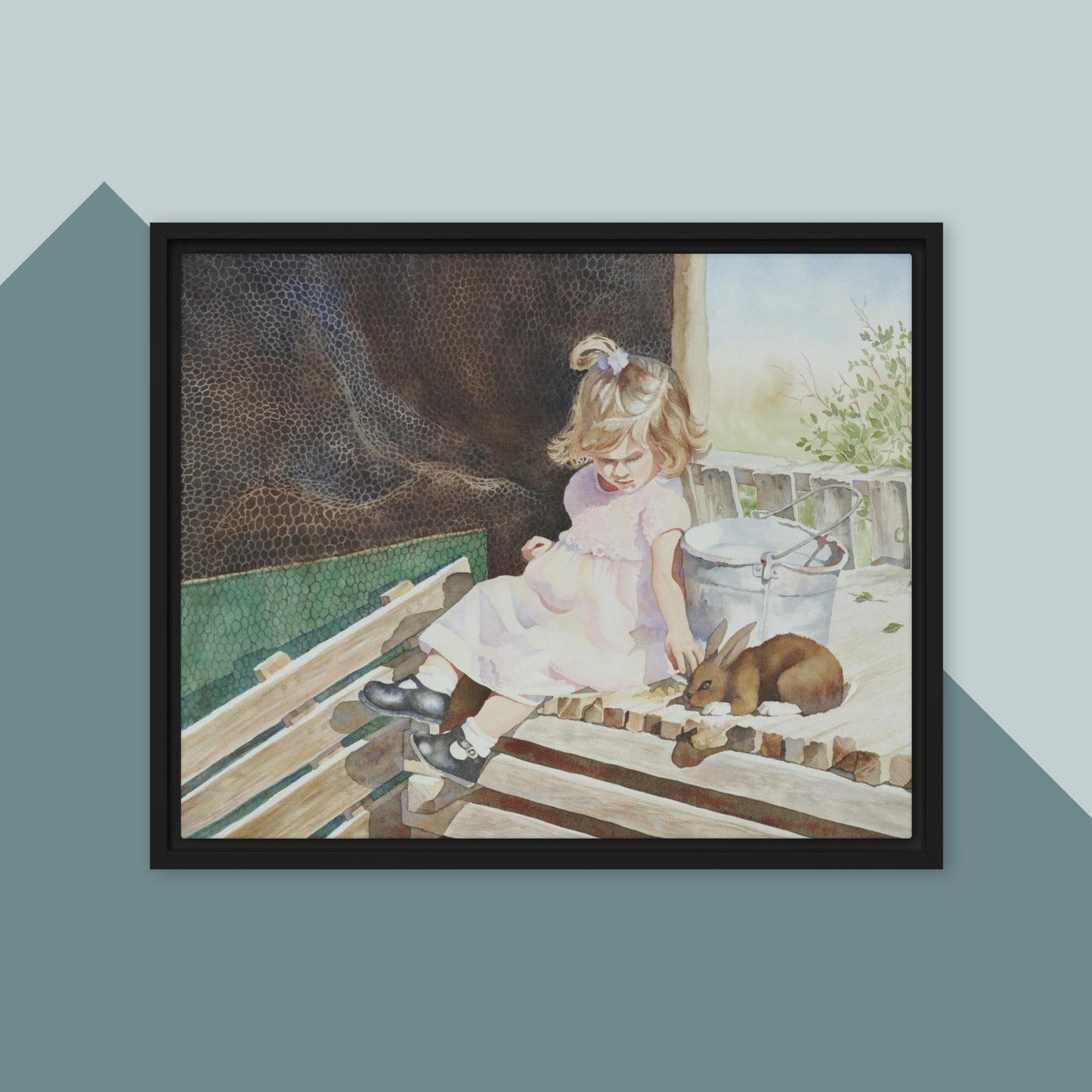 A Girl's Best Friend - Framed canvas