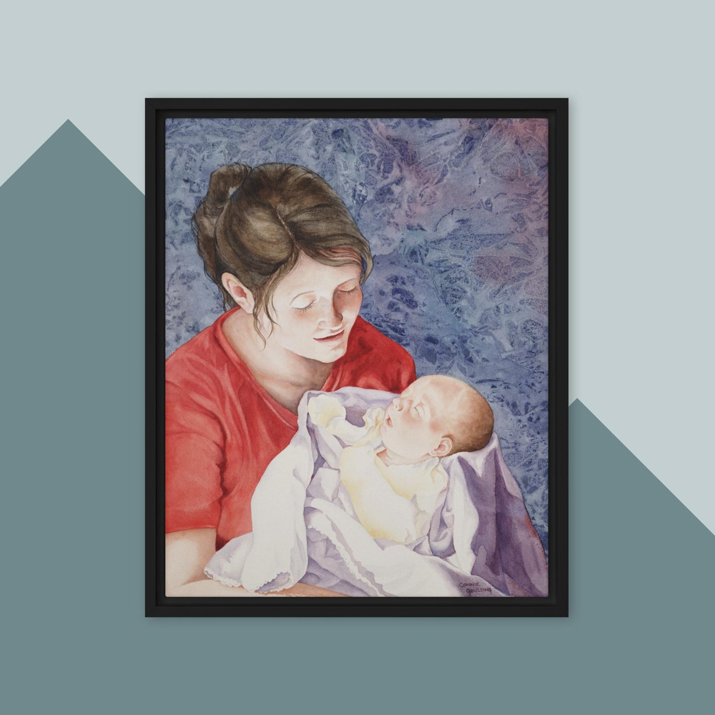 A Precious Moment - Framed canvas