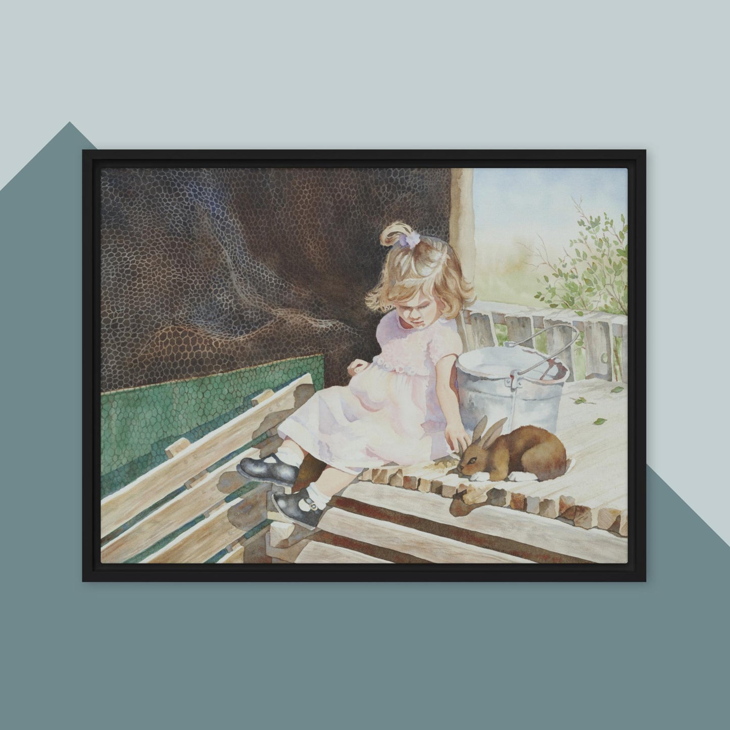 A Girl's Best Friend - Framed canvas