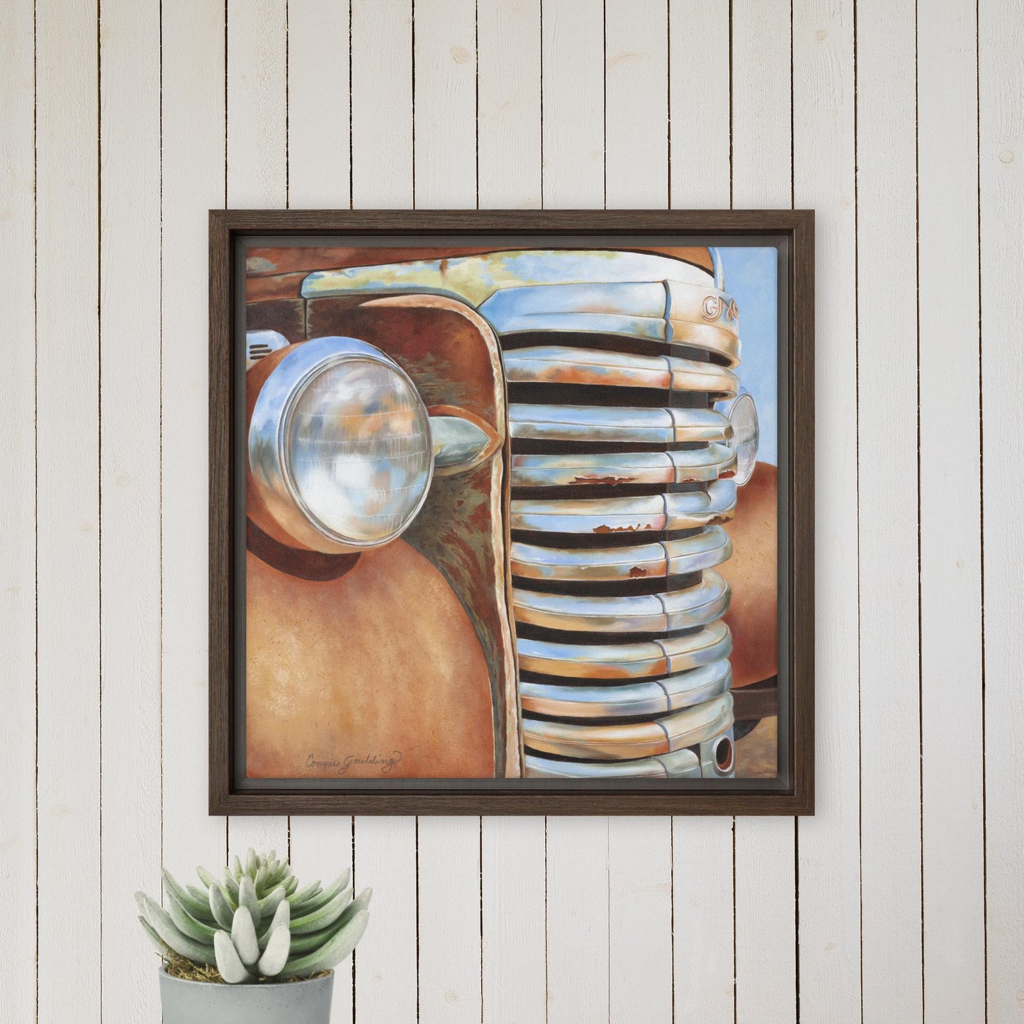 A Rusted Legend - Framed Canvas