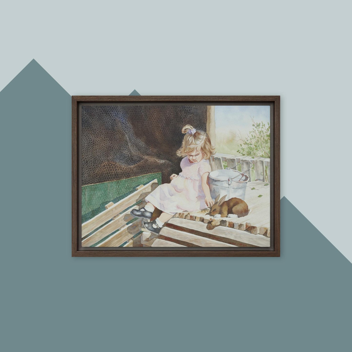 A Girl's Best Friend - Framed canvas