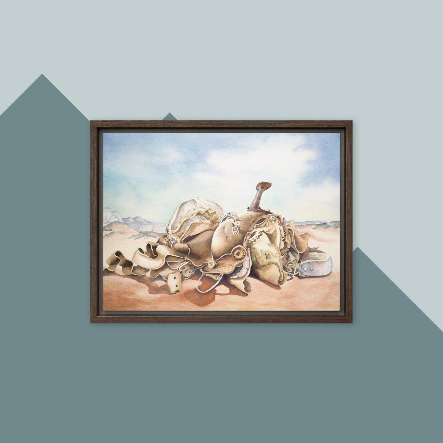 Worn and Dusty - Framed canvas