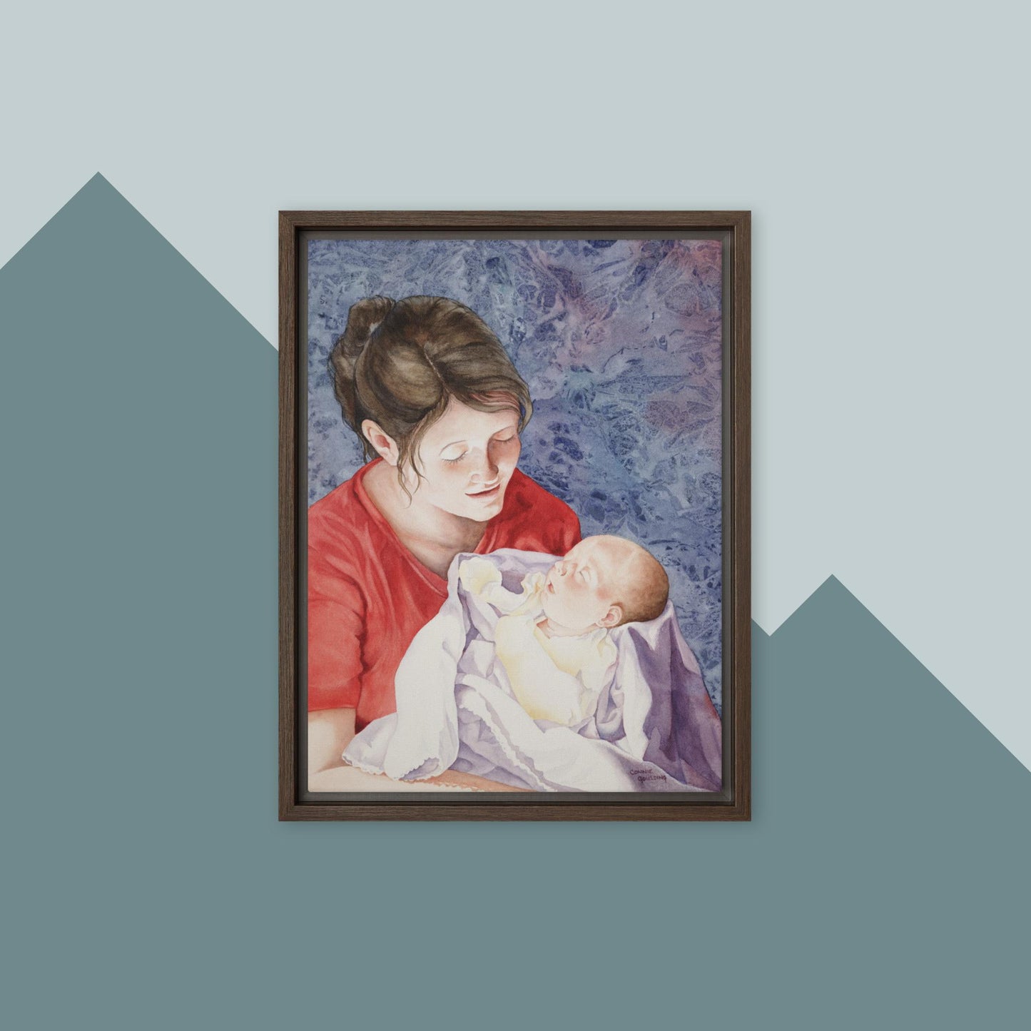 A Precious Moment - Framed canvas