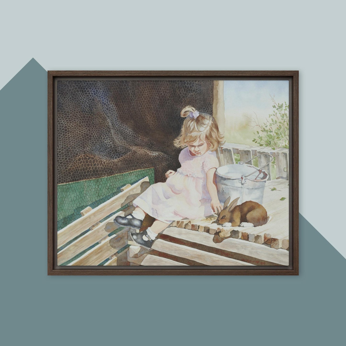 A Girl's Best Friend - Framed canvas
