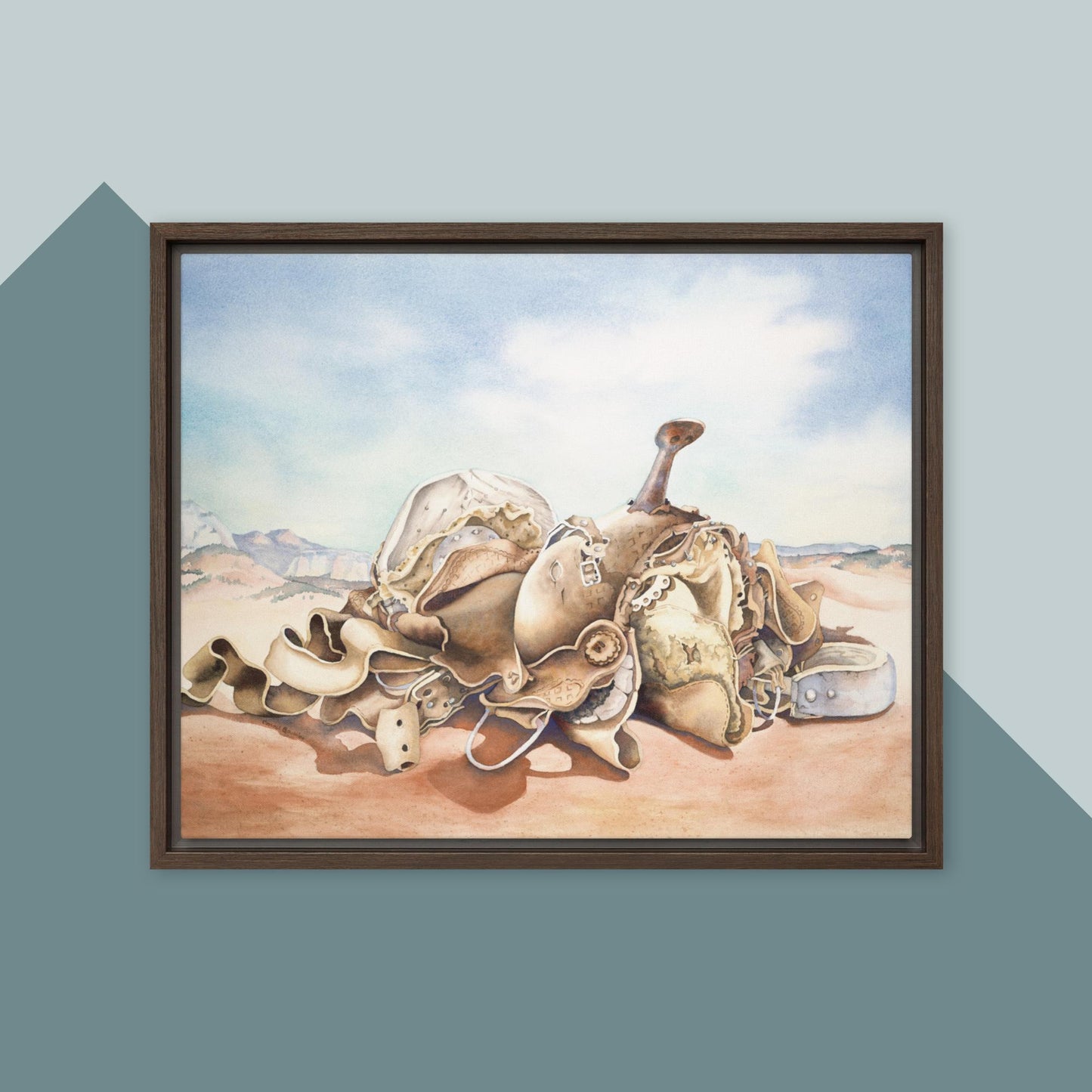 Worn and Dusty - Framed canvas