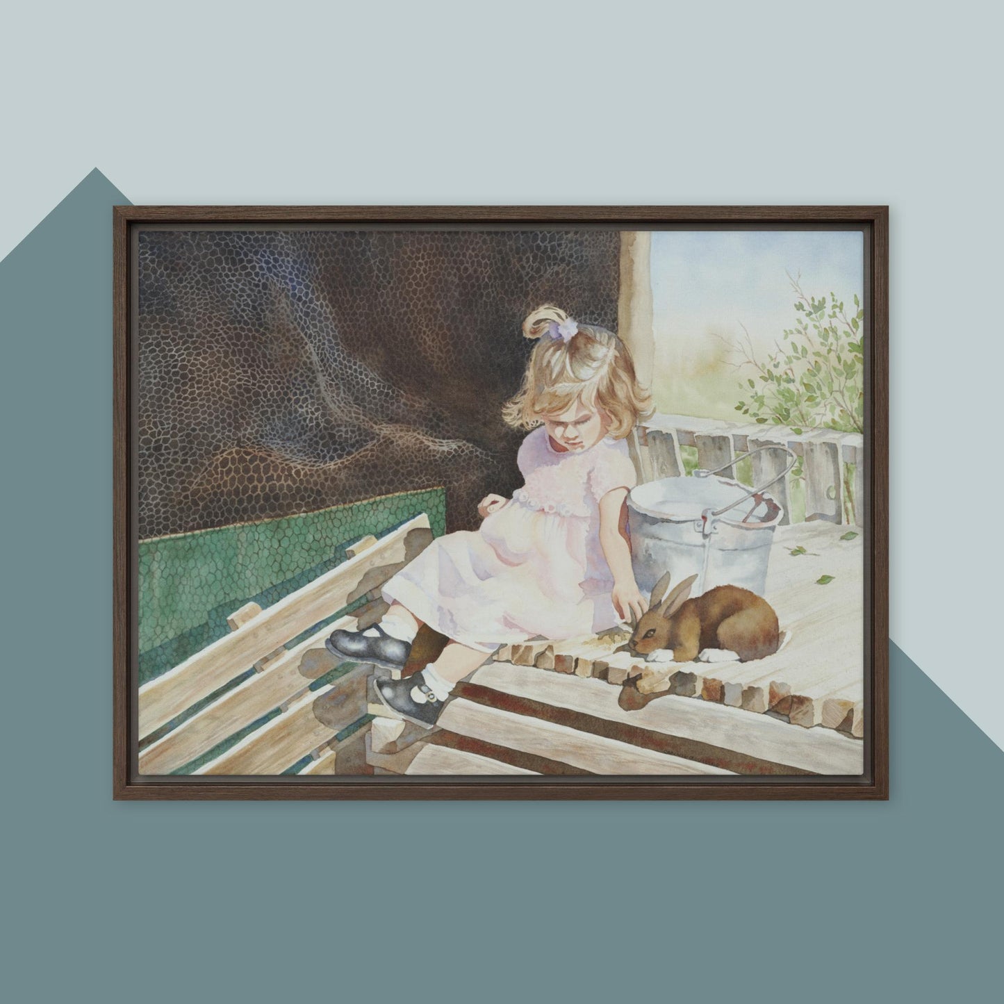 A Girl's Best Friend - Framed canvas