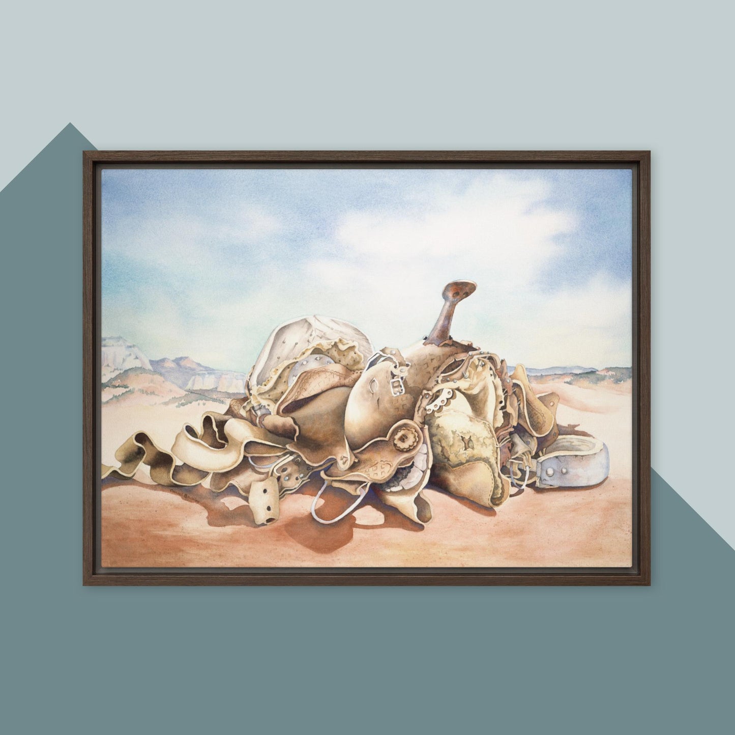 Worn and Dusty - Framed canvas