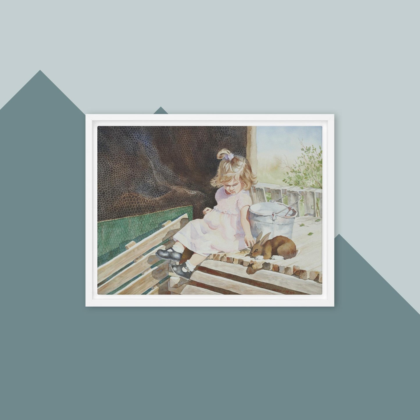 A Girl's Best Friend - Framed canvas