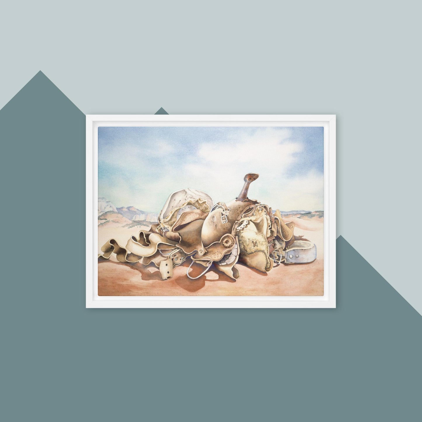 Worn and Dusty - Framed canvas