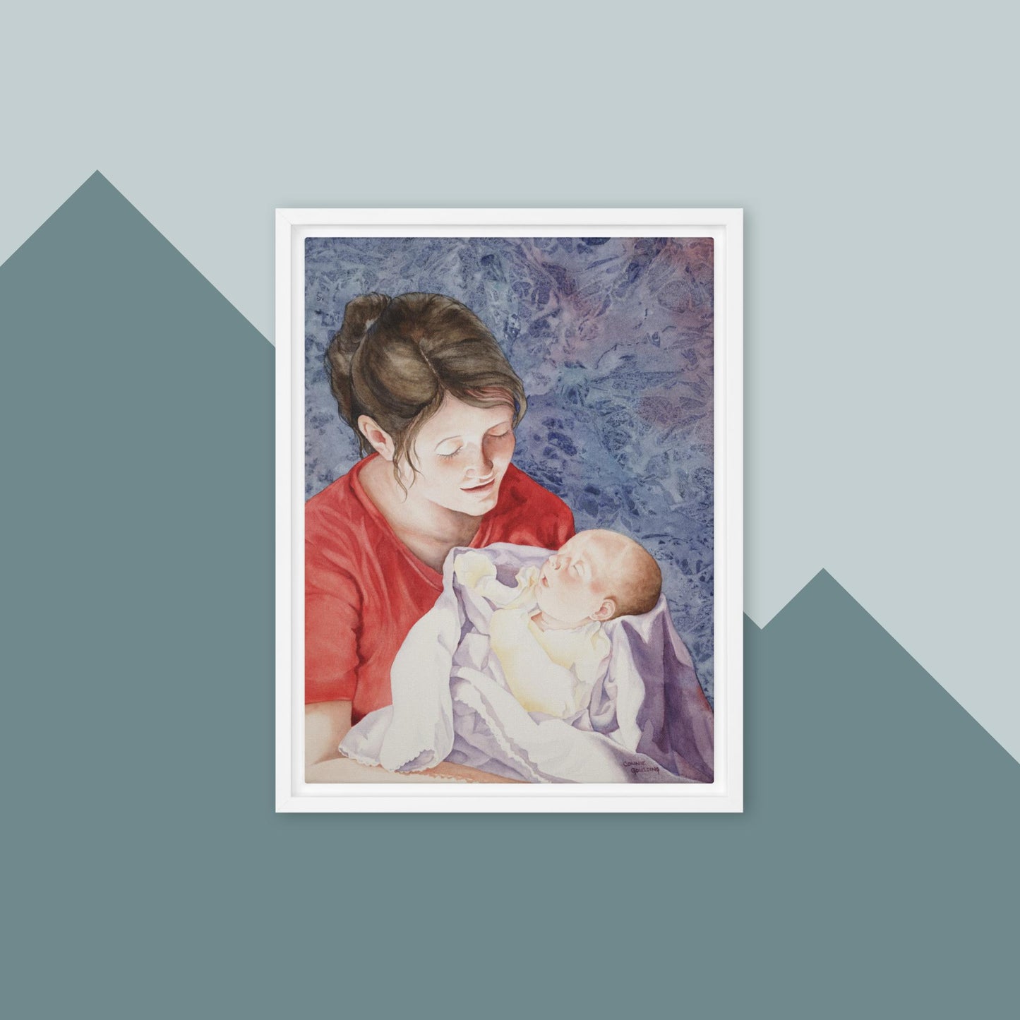 A Precious Moment - Framed canvas