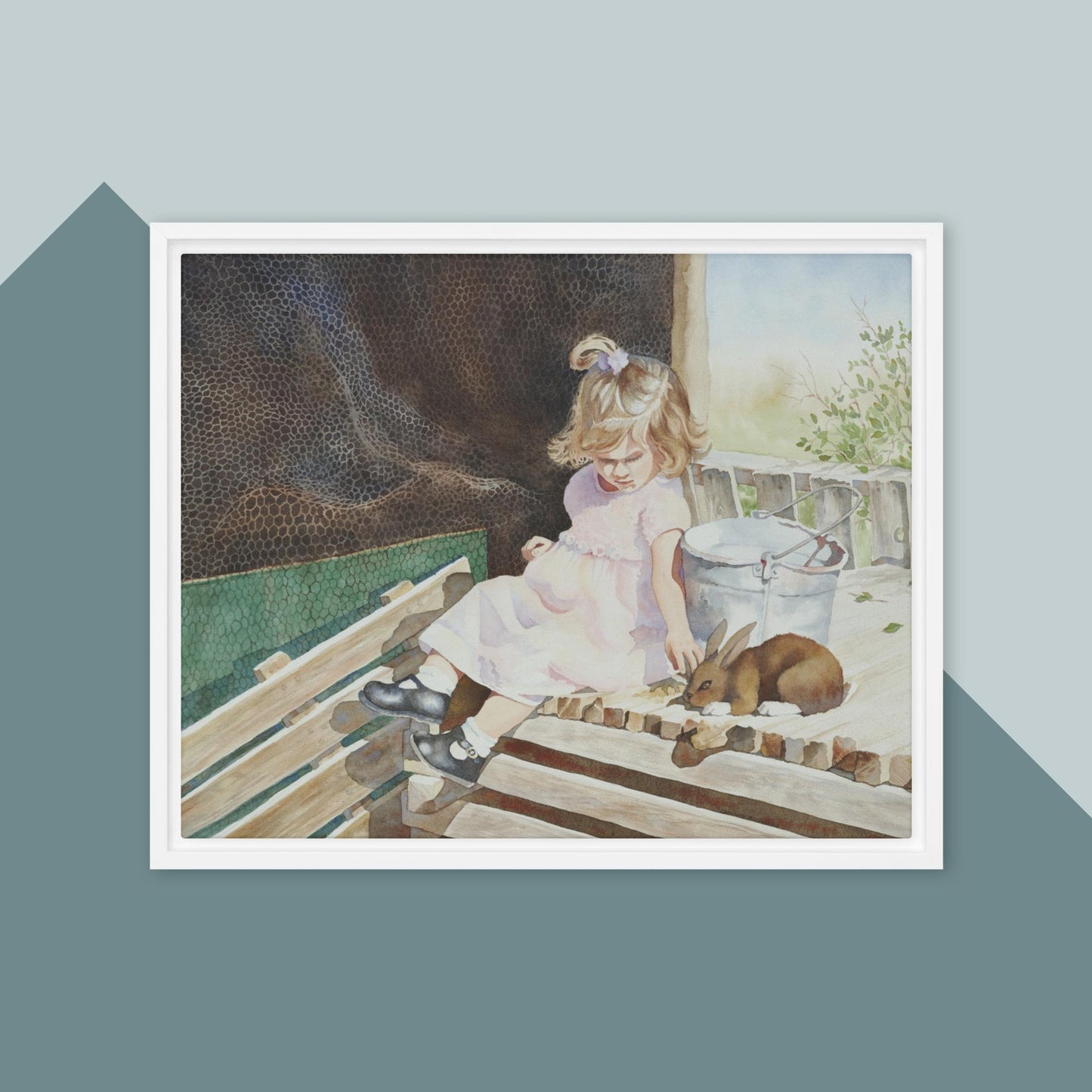 A Girl's Best Friend - Framed canvas
