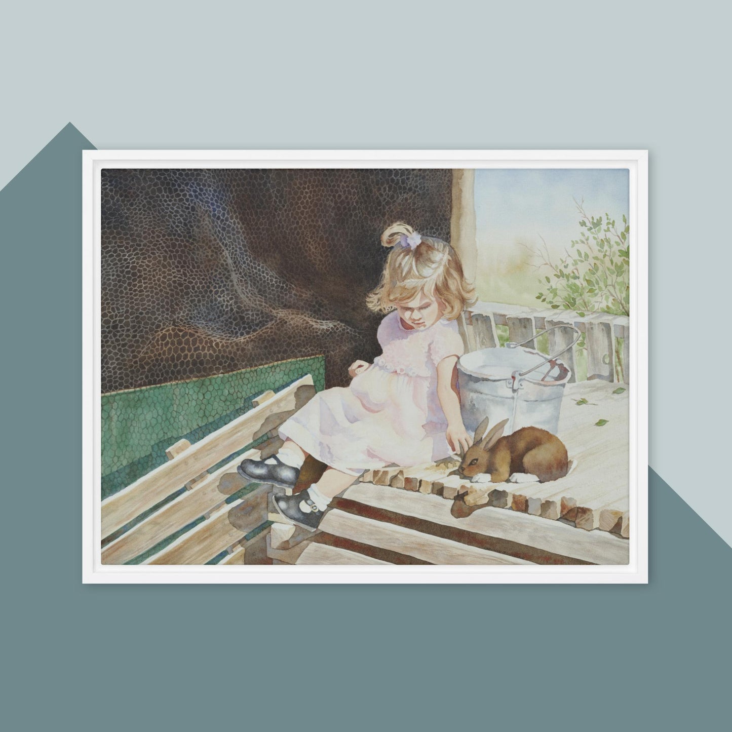A Girl's Best Friend - Framed canvas