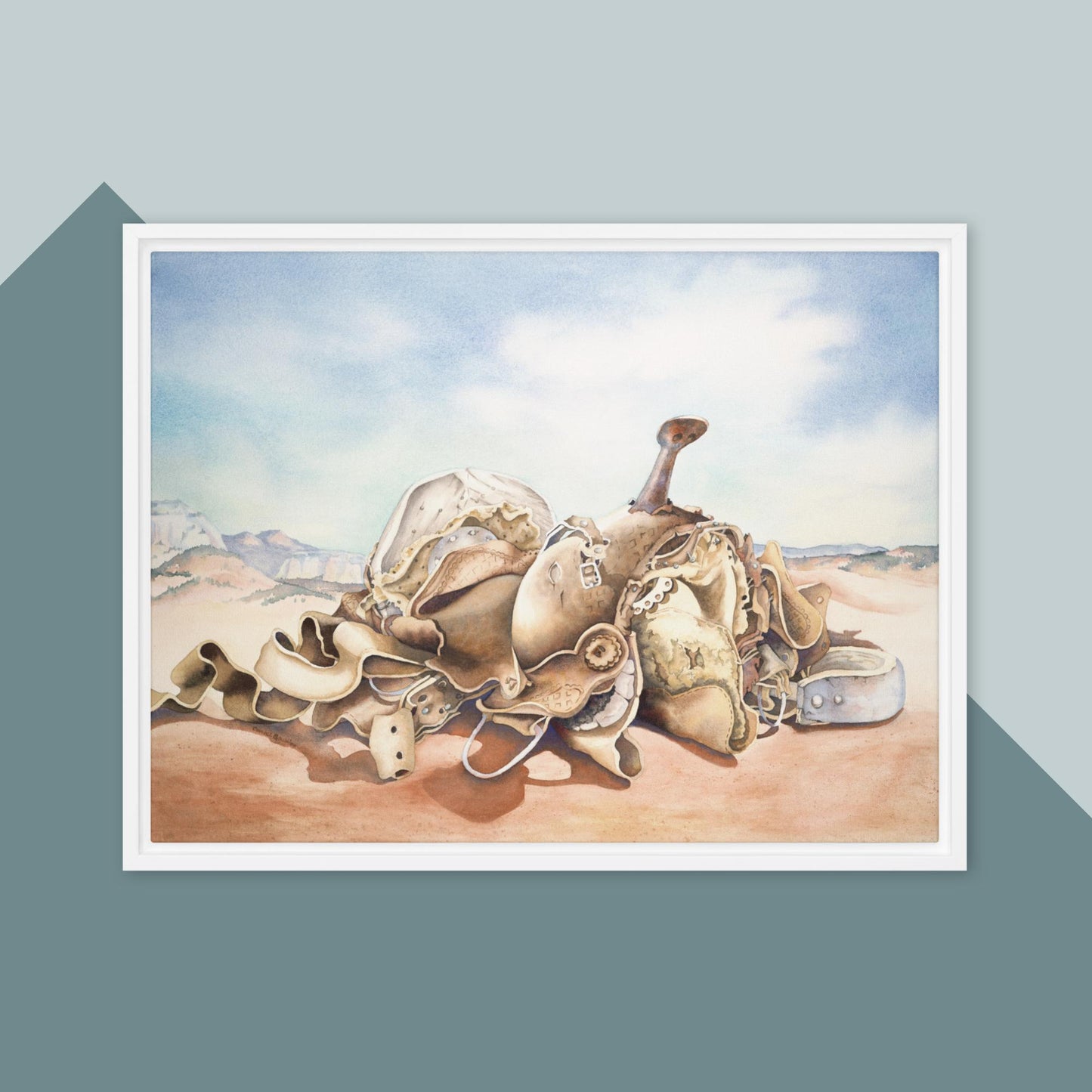 Worn and Dusty - Framed canvas