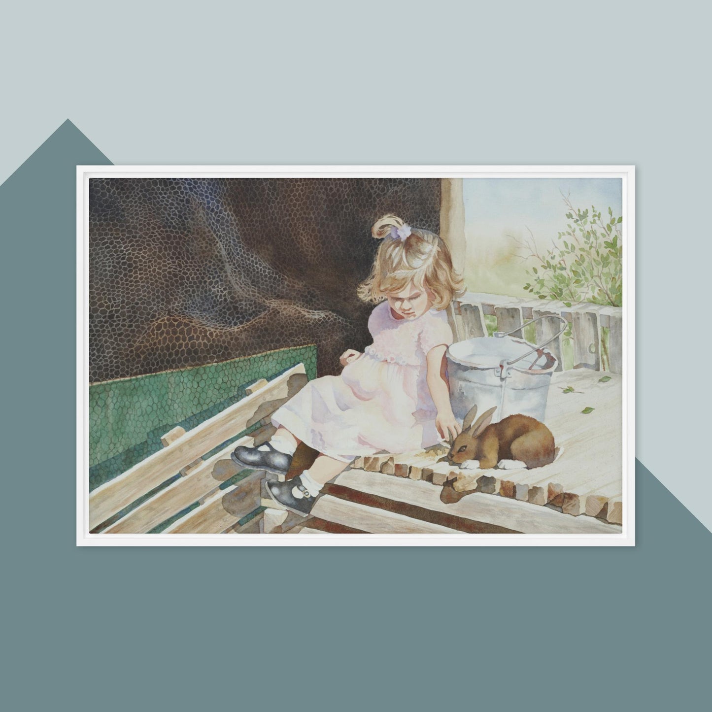 A Girl's Best Friend - Framed canvas