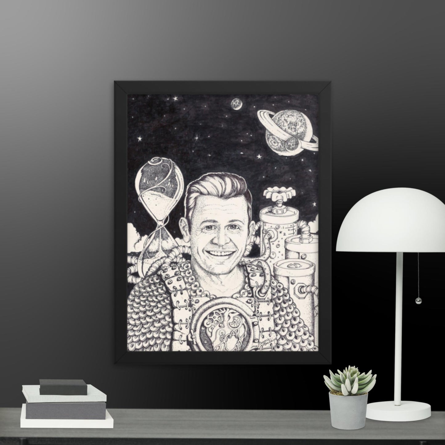 Erol in space framed