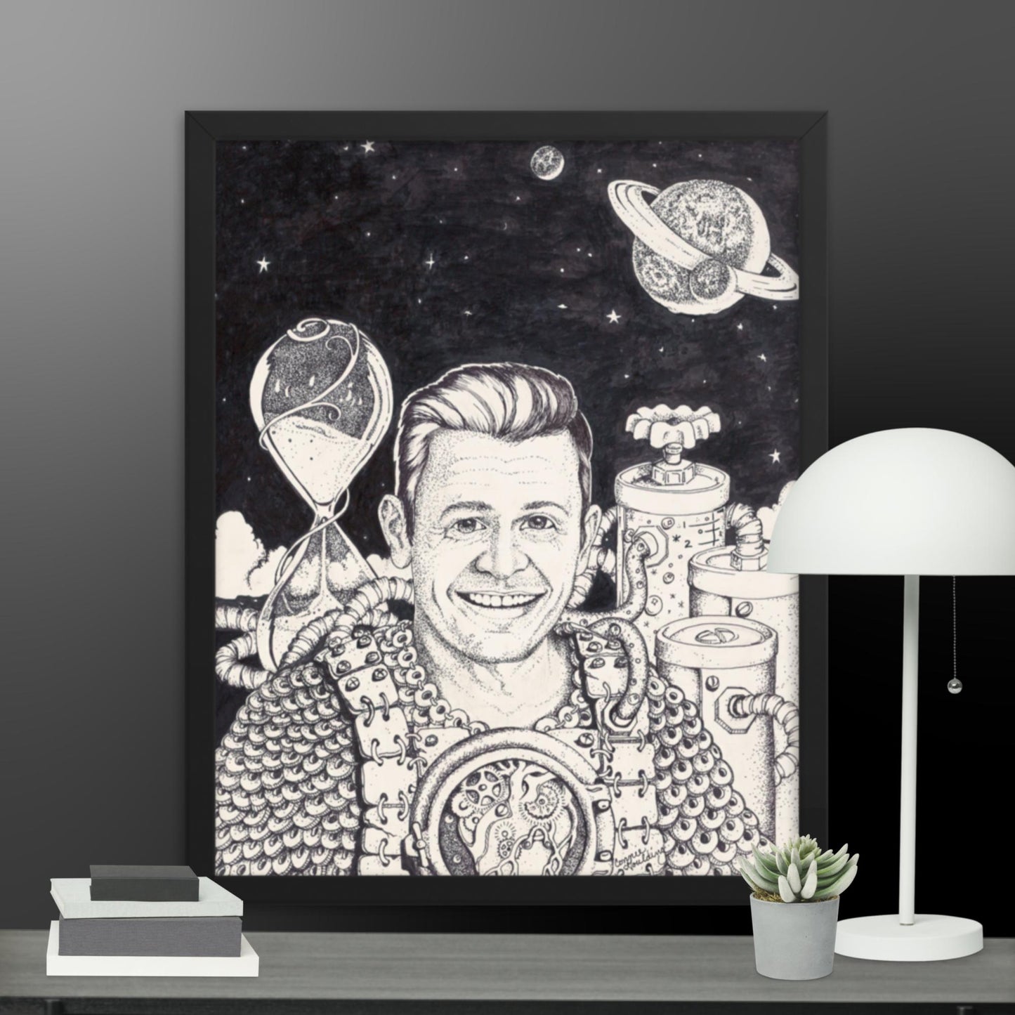 Erol in space framed