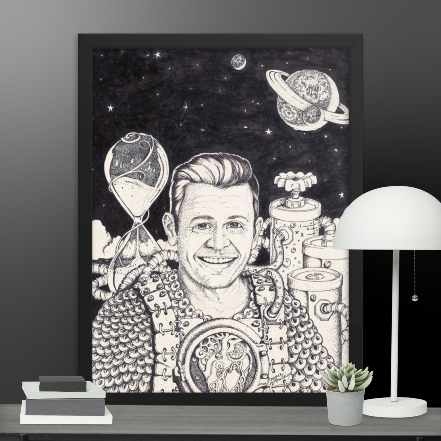 Erol in space framed