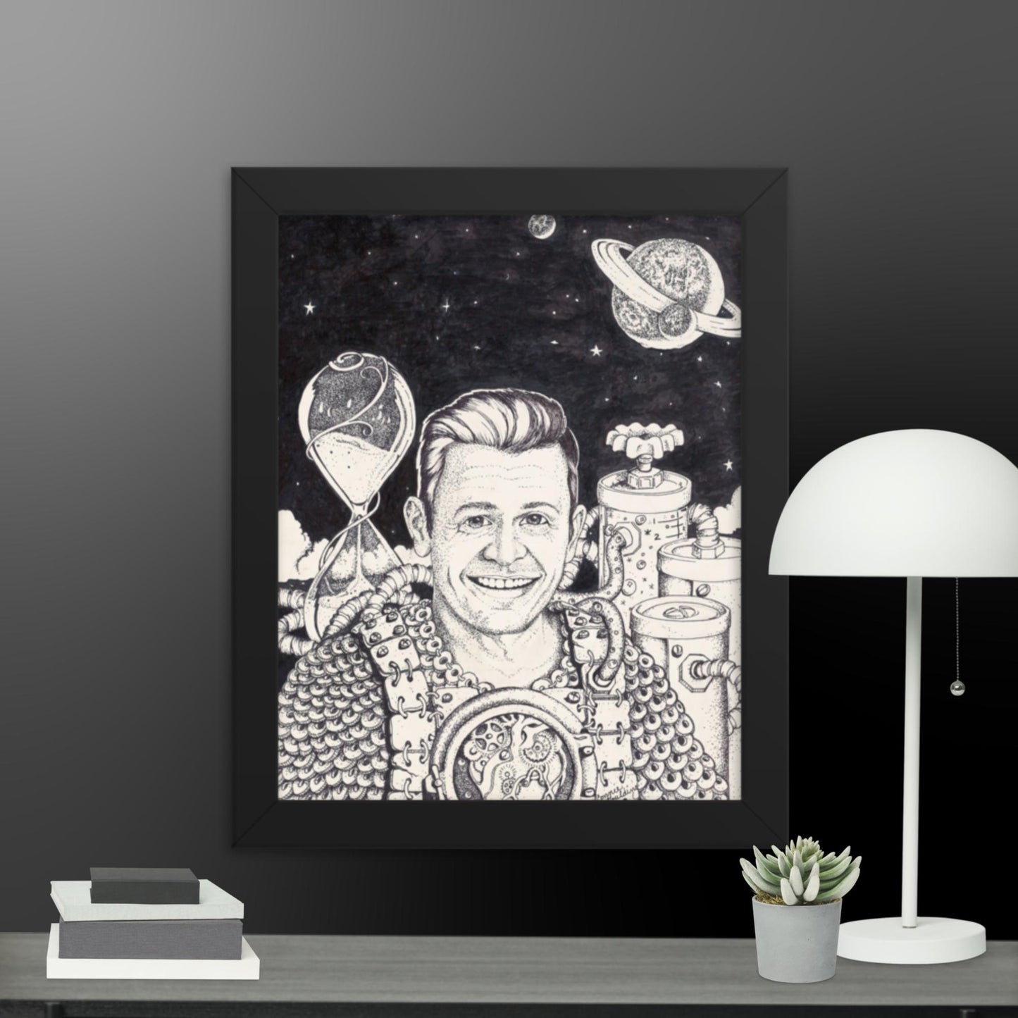 Erol in space framed