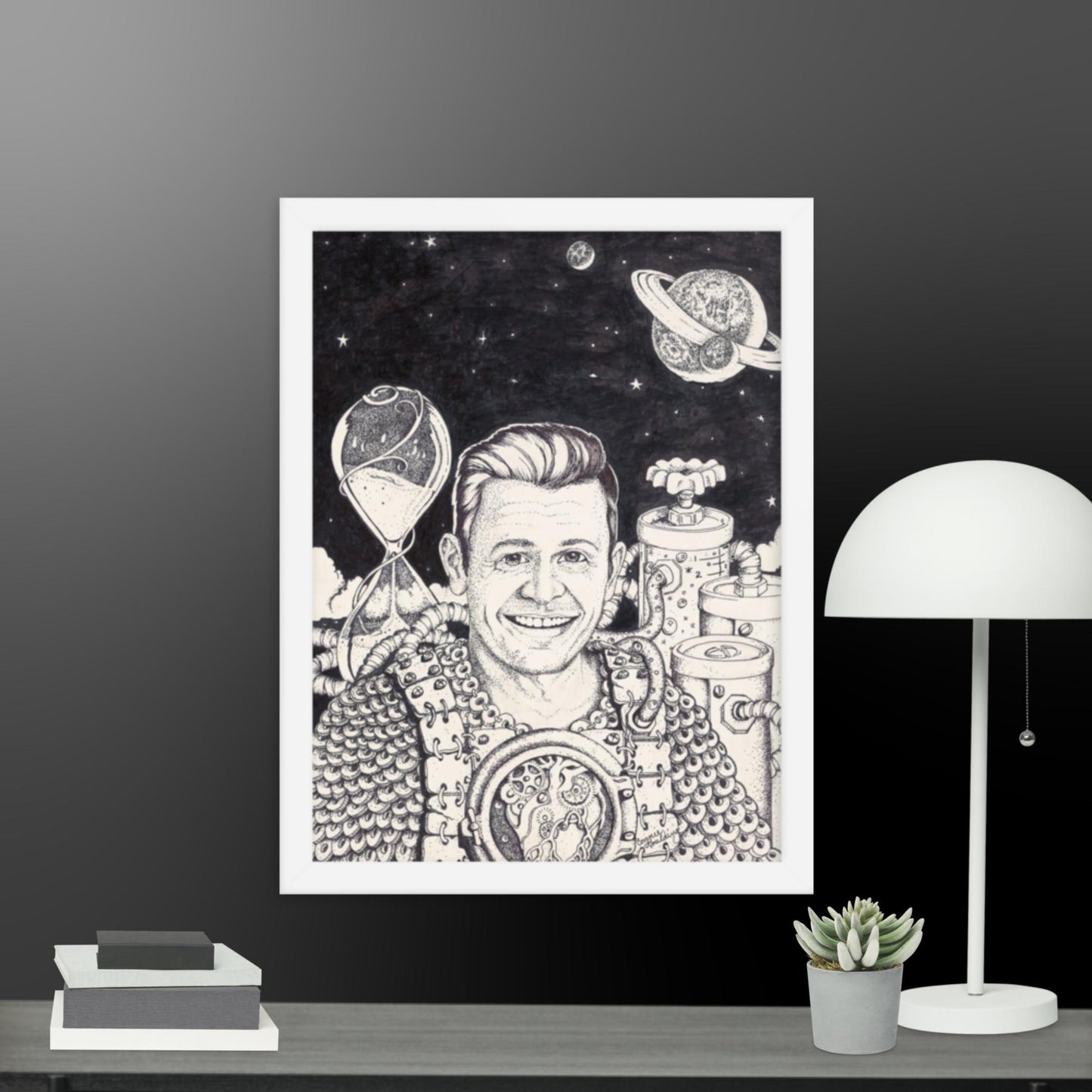 Erol in space framed