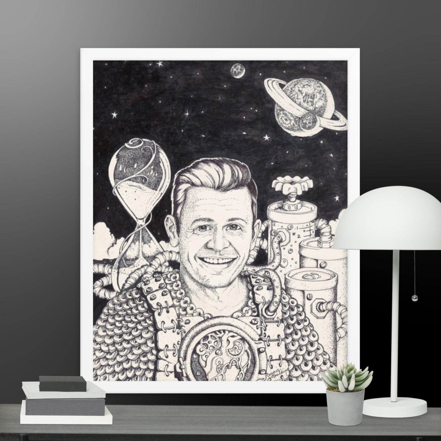 Erol in space framed