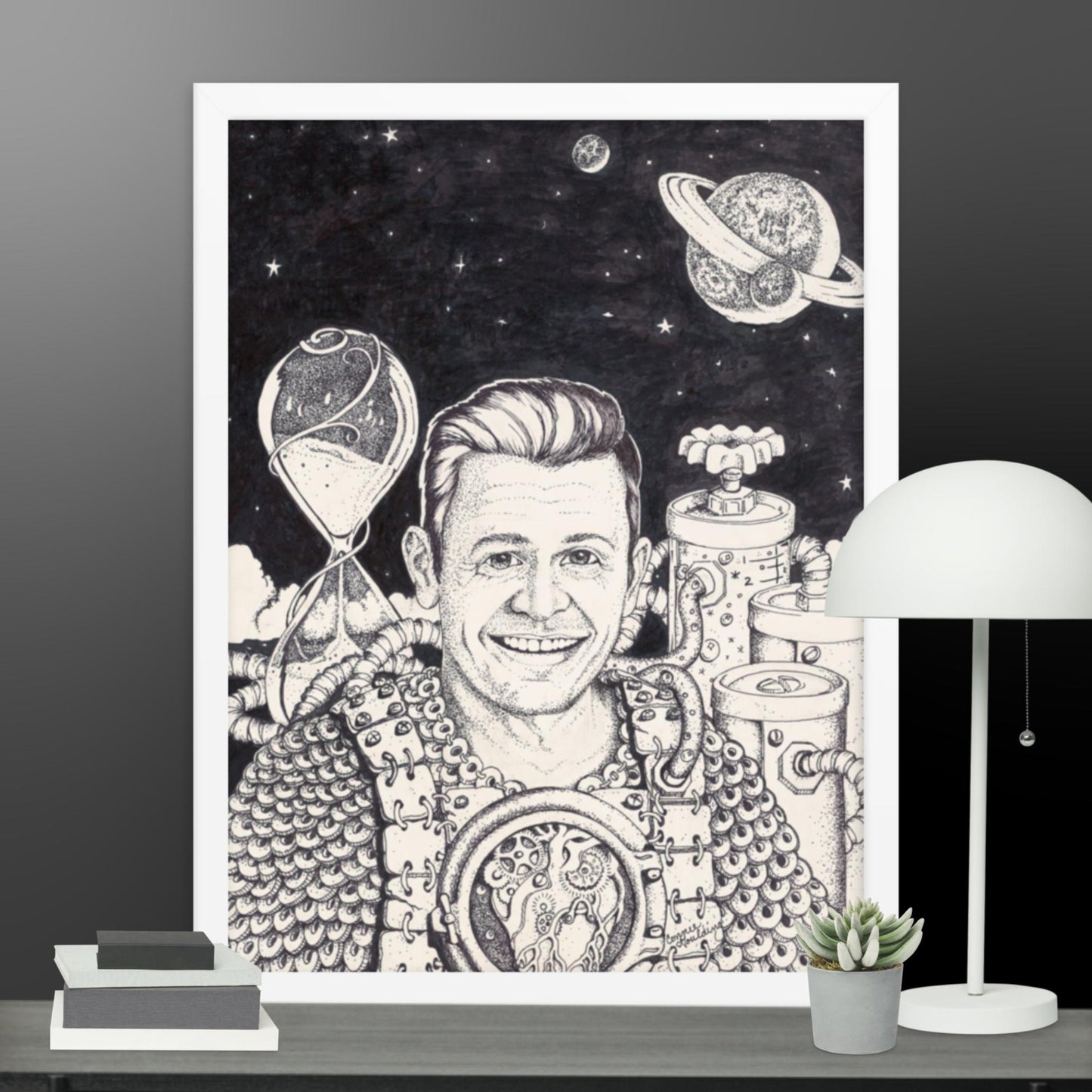 Erol in space framed