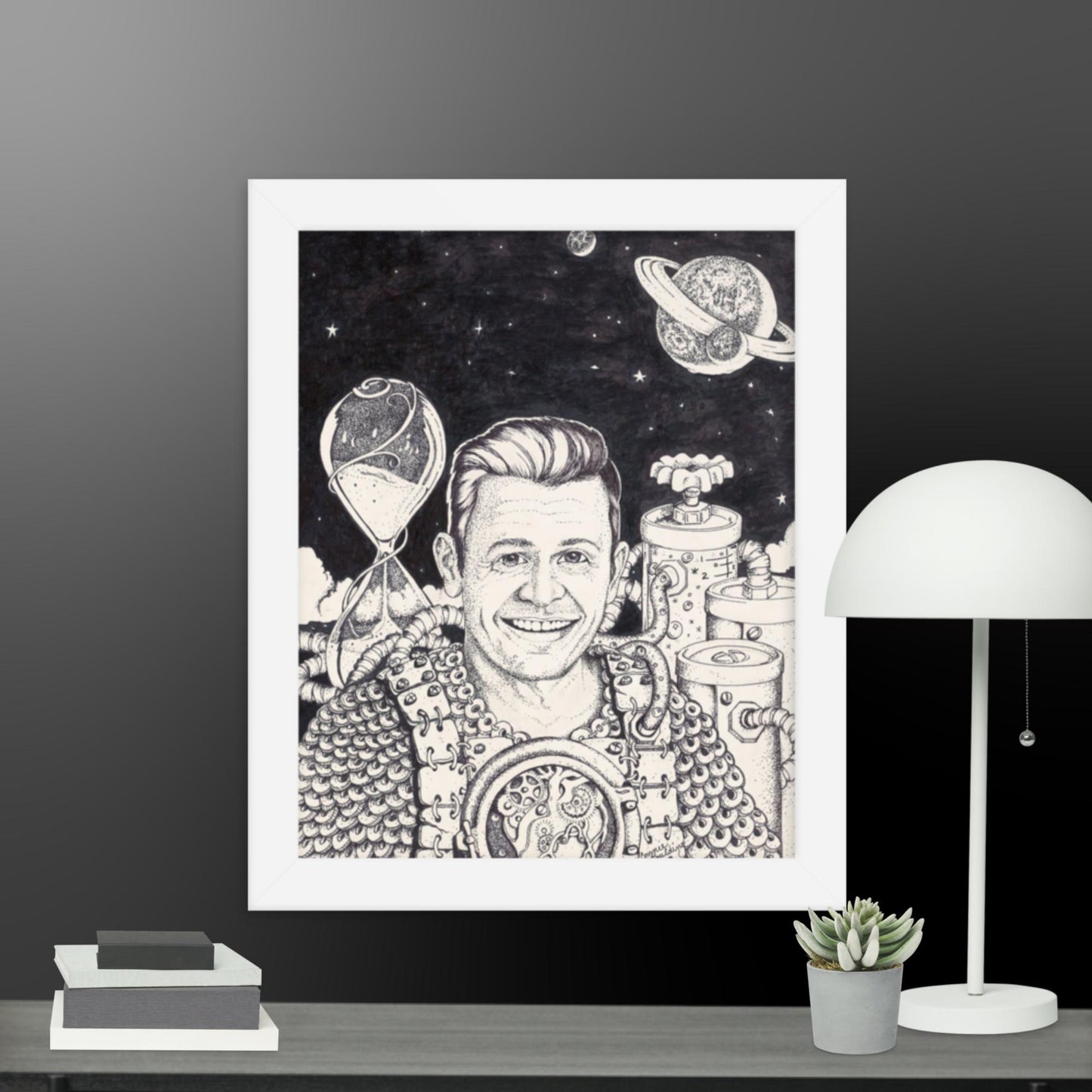 Erol in space framed