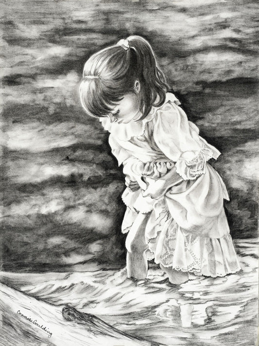 Girl in Water - Framed poster