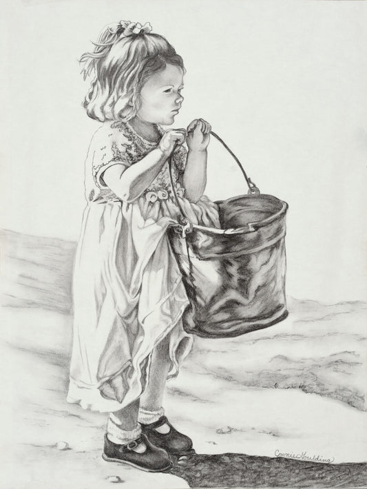 Bucket Girl - Framed poster